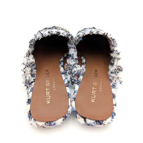 Kurt Geiger London Olive Eye Mule Pointed Toe Women's White Size US5 EU35.5 - Picture 4 of 11